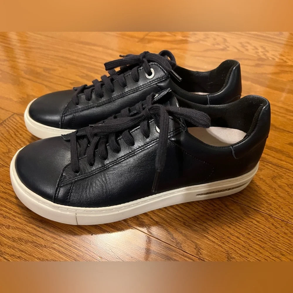 Birkenstock midnight BLUE Bend low leather shoes, sneakers, women size 38 or 7.5 - Picture 7 of 13